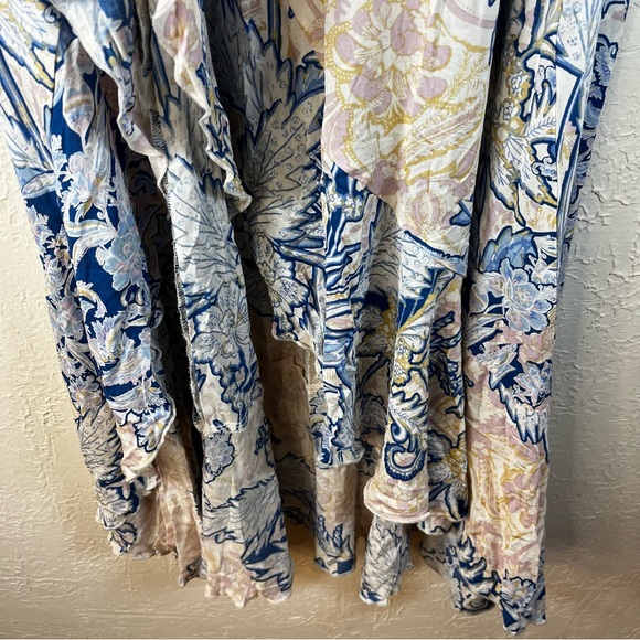 Free People Forever Yours Slip Maxi Dress in Blue Floral - Picture 8 of 15